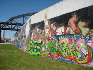 the GiANT graffiti wall